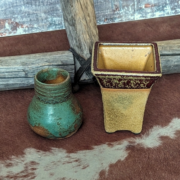 Vintage Bundle Rustic Ceramic Glazed Pots/Vases - Picture 5 of 10